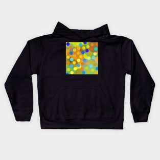 Bright colorful polka dot pop art pattern Kids Hoodie